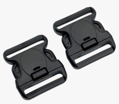 Black Triple Retention Buckle 2.25”wide