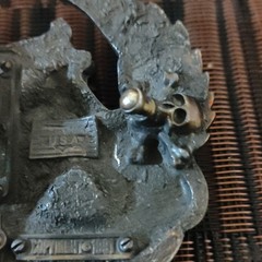Hell On Wheels 1972 Motorcycle Biker Skull Metal Western Belt Buckle 1.5in