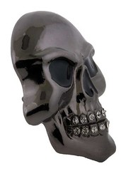 Mens Womens Skull Belt Buckle Gun Metal Gothic Tattoo Pirate Halloween Costume