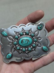 vintage style NATIVE AMERICAN navajo indian SOUTHWESTERN replica belt buckle
