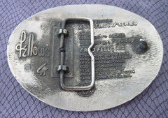Vintage Hesston 1984 National Finals Rodeo Belt Buckle Fred Fellows