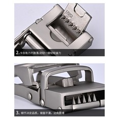 Men Alloy Automatic Buckle Casual Ratchet Belt Buckle 2.2-2.4cm Wide Belts Multi