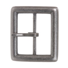 1 5/8&Prime; (42 mm) Nickel Free Single Prong Center Bar Square Belt Buckle