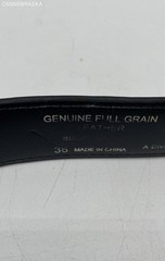 Huskers Black Studded Black Genuine Leather Belt – Men – Size 36