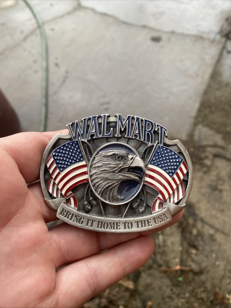 Wal-Mart belt buckle Bring it Home to the USA Limited Edition