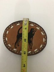 Leather Belt Buckle Dog Unbranded English Welsh Terrier Dog Lover Belt Buckle