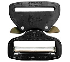 AustriAlpin COBRA Quick Release Buckle 1.75 inch Male Adjustable XL Ears Black