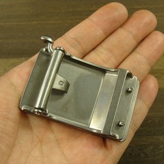 Titanium anti-allergy Ratchet Sliding Buckle for 33mm-35mm width belt XZ333