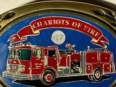 VTG Heritage Chariots of Fire 1983 General Safety Pumper No 17 Brass Belt Buckle