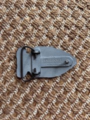 Dynabuckle VG silver gray black arrowhead eagle CRK belt buckle