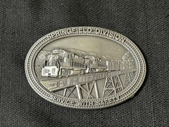 Vtg 1988 Burlington Northern Springfield Division Safety Award Limited Ed Pewter