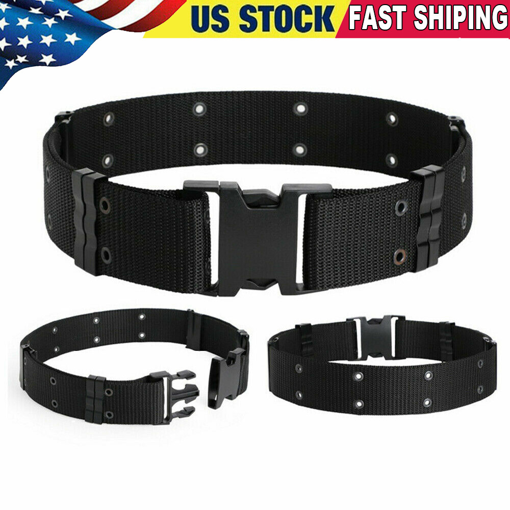 Tactical Military Belt Adjustable Buckle Gun Belt Quick Release Belts Strap USA