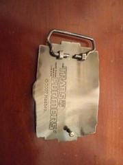 2007 Hasbro Transformers Decepticon Metal Belt Buckle 2007 | Used Some Wear