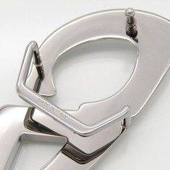 Dior Buckle Cd30 Ruthenium Finish Belt 35Mm Made In Italy Silver Color 28012011