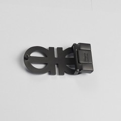 Ferragamo gray Gancini belt buckle Men&rsquo;s belt buckle For 1.38&Prime;/W Leather Belt