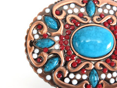 SW Style Mixed Faux Stone Belt Buckle New in Package