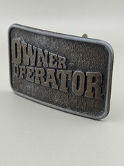 Owner Operator Trucker Belt Buckle Century Canada Blue Collar