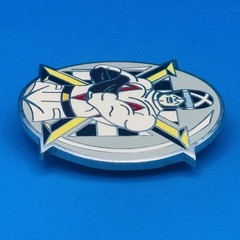 Vintage 2001 Speed Racer Belt Buckle Racing Theme Enamel Oval Cartoon Hero
