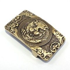 Solid Brass Tiger Belt Buckles Tongue Pin Belt Buckle Fits For 1.5 INCHES Belt