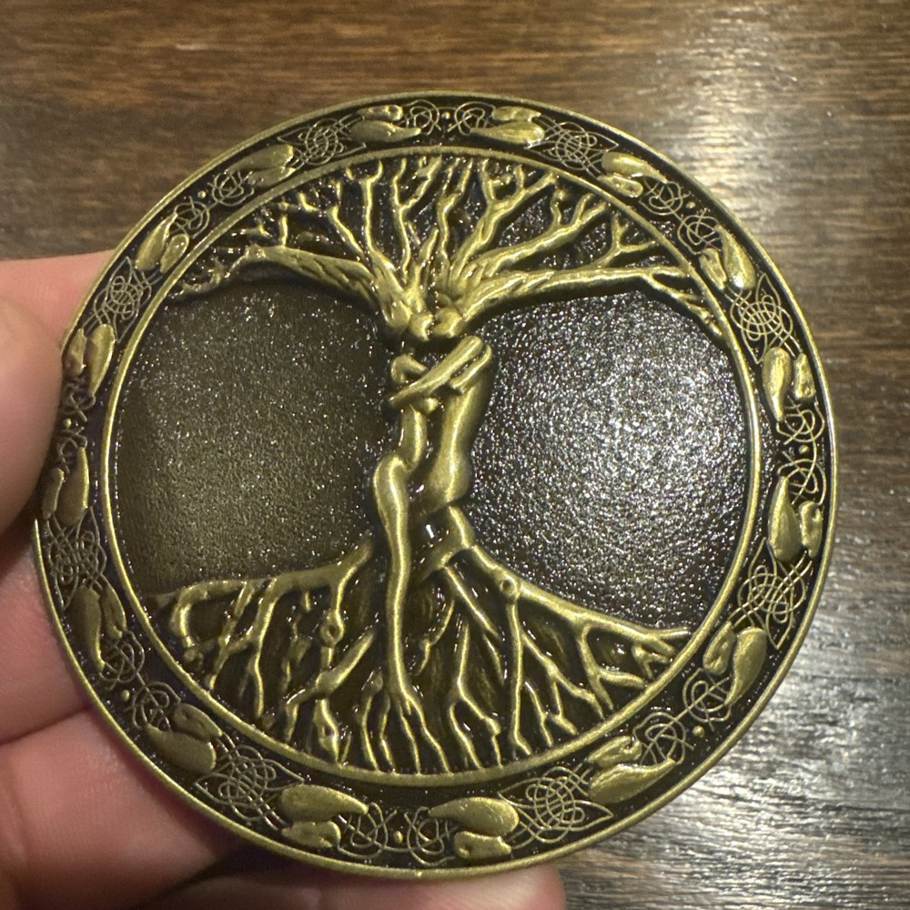 Motorcycle Belt Buckle Tree Of Life Marriage USA Christian Metal Collector GIFT