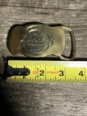 Vintage PHOENIX POLICE belt buckle SOLID BRASS custom 1970s 1980’s