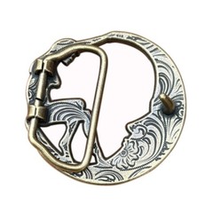 Moon and Beauty Western Cowboy Belt Buckle for Men & Women Rodeo Casual Wear