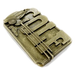Golf Belt Buckle Western Cowboy American Sports Golfing (GLF-01-G)