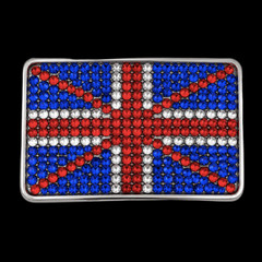 Union Jack British Patriotic United Kingdom Flag Belt Buckle