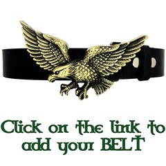 Flying Eagle Belt Buckle Cowboy Western Indian American Eagle Bronzed Finish