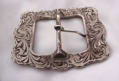 Rope Edge Western Belt Buckle Berry Silver Gold Tone Sizes Heavy Duty New