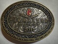 Pendleton Whisky “Let’er Buck” Belt Buckle 2017 Montana Silversmiths