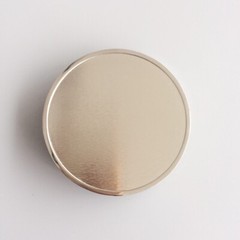 Bright Silver Round Blank Custom Belt Buckle