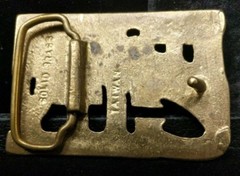 Fun Statement Piece Vintage Belt Buckle Solid Brass Atlantic City Resort Casino