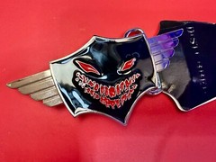 DISTURBED Creepy Face American Heavy Metal Band Logo 2009 Bravado Belt Buckle