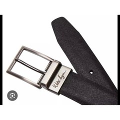 Walter Hagen Reversible Belt Black Leather Silver Buckle Men&rsquo;s Size Medium
