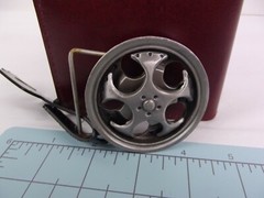 Pugs Gear Belt Buckle Spinners Wheels Rims Steel NWT