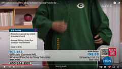 Officially Licensed NFL Mens Softshell Hooded Poncho DIFFERENT TEAMS