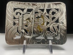 Hebilla Vaquera Con Gallos De Pelea Western Cowboy Style Belt Buckle Roosters