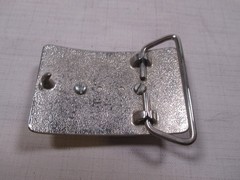 Classic Vintage Western Cowboy Cowgirl Antiqued Silver Belt Buckle With Stone