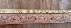 Vintage Western Tooled Leather Belt GENTLEMAN JIMS BILLIARD PARLOR , MN Buckle