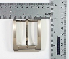 New 1 1/2&Prime; (38mm) pin buckle(#T12) new man women durable brushed nickel color
