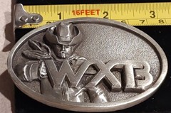 (27)Vintage 1985 Idea Craft Limited Edition Silvertone Belt Buckle WXB 3&Prime;x2.2&Prime;