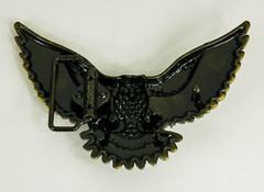 Flying Eagle antique brass belt buckle