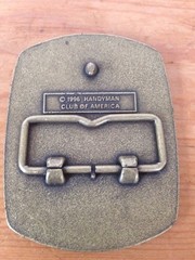 Handyman Club Of America Solid Brass Chunky 1996 Carpenter Belt Buckle 3.25&Prime;