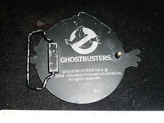 GHOST BUSTERS BELT BUCKLE GLOWS IN THE DARK COOL!!