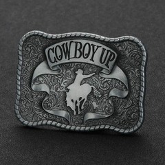 Vintage Cowboy Up Western Belt Buckle for Men & Women – Unique Western Style Acc