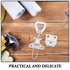 10Pcs Silver Steel Beekeeping Toggle Latch with Buckle for Home Use