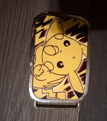 Pokemon Pikachu Flip Top Metal Belt Buckle 1.5in Fit Silver Yellow Black