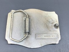 Vintage Belt Buckle Equestrian Horse Harness Racing Jockey Riding Sulky Trotter