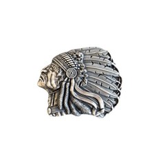 Vintage Silver Plated Chief Belt Buckle Gurtelschnalle Boucle de Ceinture